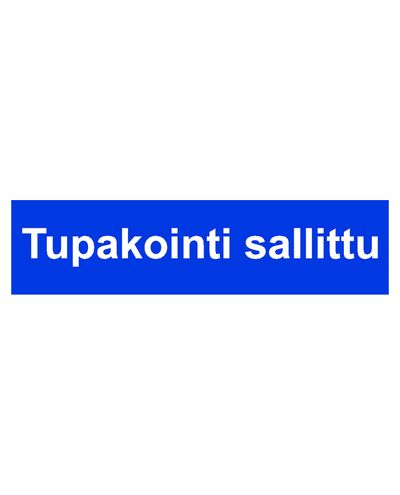 Rökning tillåten, Klistermärke, 400x100 mm