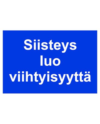 Ordning skapar mysighet, Klistermärke, 200x300 mm