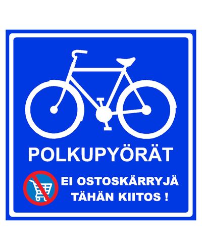 Cyklar, klistermärke, 400x400 mm