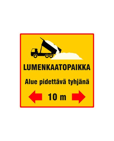 Snötömningsyta som ska hållas tom, Ibond, 400x400mm