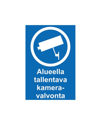 Områdesinspelningskameraövervakning, Ibond aluminium, 200x300 mm