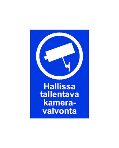 Kameraövervakningsinspelning i hallen, Klistermärke, 200x300 mm