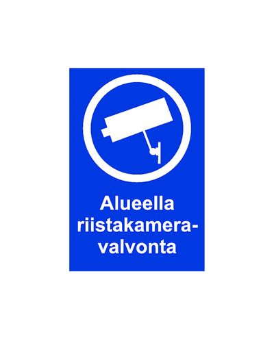 Viltkameraövervakning i området, Klistermärke, 200x300 mm
