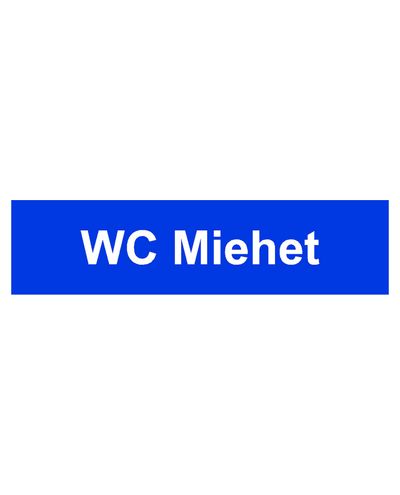 Herrtoalett, klistermärke, 400x100 mm