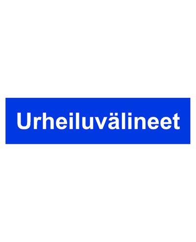 Sportutrustning, Klistermärke, 400x100 mm