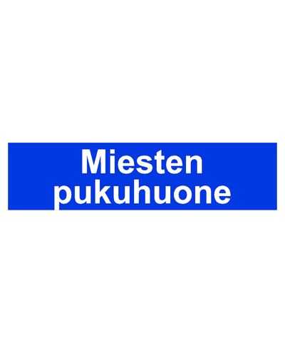 Herrarnas omklädningsrum, klistermärke, 400x100 mm