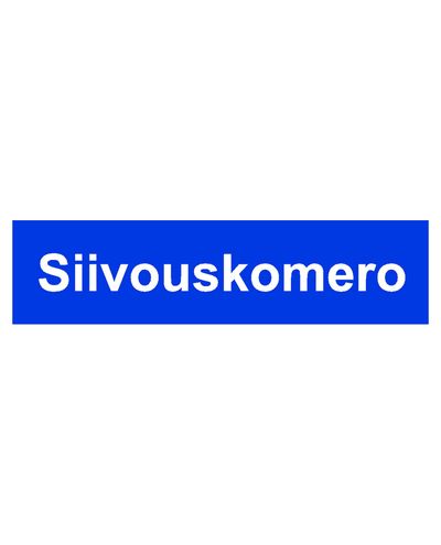 Städskåp, klistermärke, 400x100 mm
