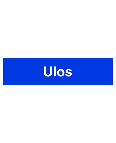 Ut, Klistermärke, 400x100 mm