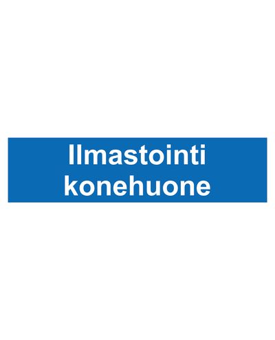 Luftkonditioneringsmaskinrum, Dekal, 400x100 mm