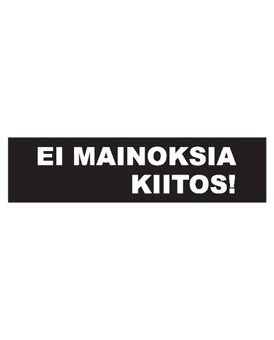 Ingen reklam tack, klistermärke, 200x50 mm