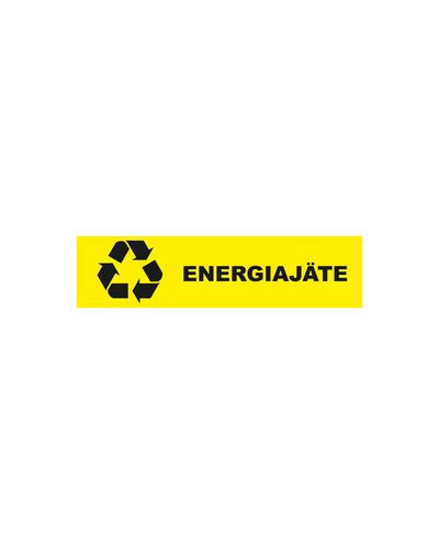 Instruktioner för energislöseri, plast 1mm, 400x100mm