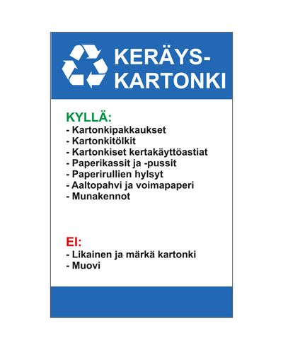 Instruktioner för uppsamlingskartong, Ibond, 200x300mm