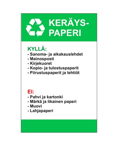 Pappersguide för avfall, Ibond, 200x300mm Pappersguide för avfall, Ibond, 200x300mm