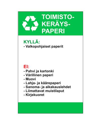 Pappersguide för kontorsavfall, Ibond, 200x300mm Pappersguide för kontorsavfall, Ibond, 200x300mm