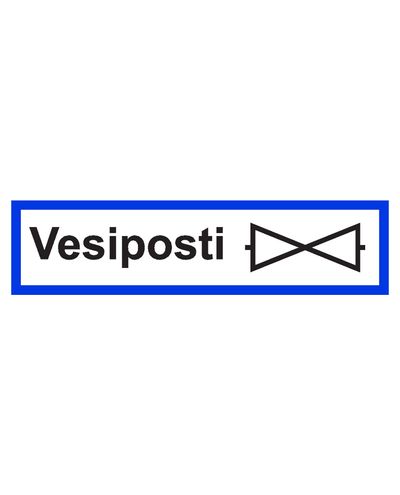 Brandpost, klistermärke, 400x100 mm