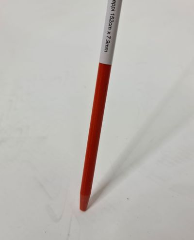 Plogstång 8mm x 1520mm glasfiber orange