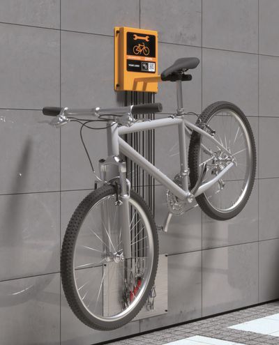Cykelunderhållspunkt på väggen, HOKO
