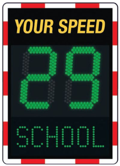 Hastighetsdisplay Viasis Lite Plus, 8 färgers LED