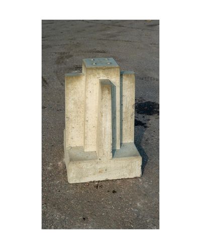 Betongfundament för bom Betongfundament för bom