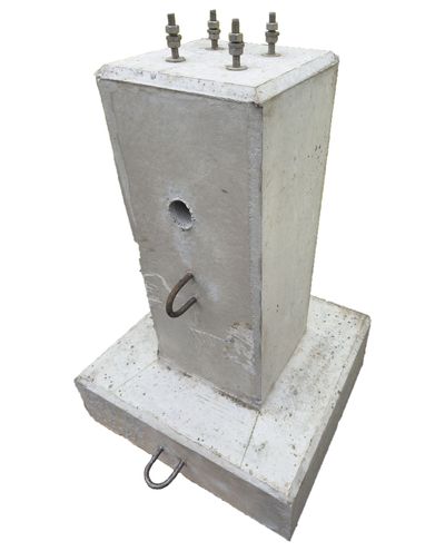 Betongbas för bom