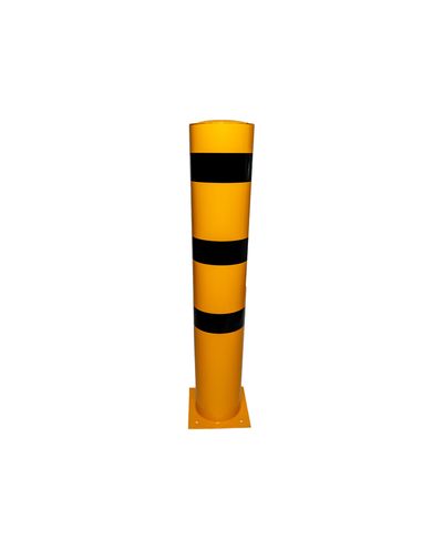 Boltmonterad pollare, Gul/svart, Ø273mm / 1500mm