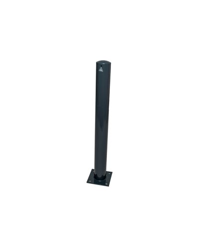 Basic bultpåbyggd pollare, grå, Ø108mm / 1000mm