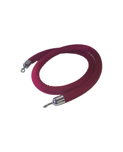 Röd plyschband 2,5 m