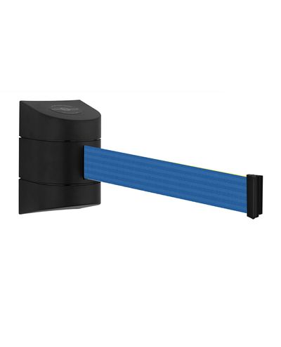 Väggmonterad utdragbar avspärrning svart 7,7 m