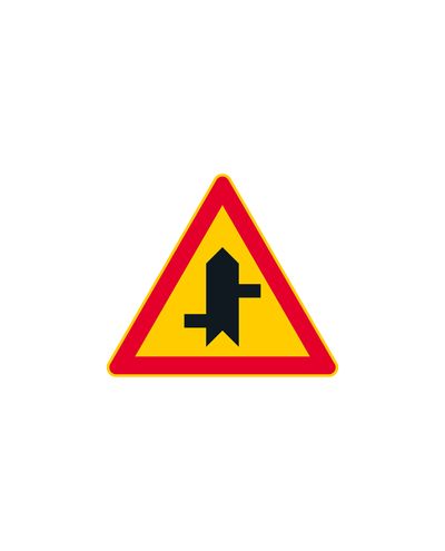 A22.2 Sidovägskorsning, aluminium (R1-folie / ELY-fäste)