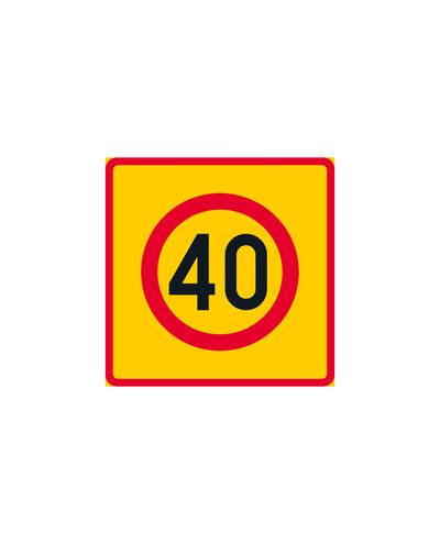 C34 Hastighetszon 50, aluminium (R2-film / ELY-fäste)