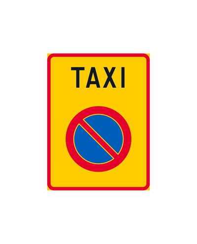C41 Taxiplats, aluminium (R2-film / ELY-fäste)