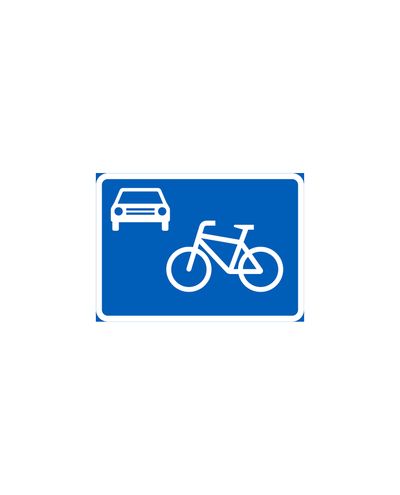 E28 Cykelgata, aluminium (R1-film / ELY-fäste)
