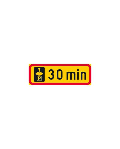 H19.1 Skyldighet att visa parkeringstidens början, aluminium (R2-folie / ELY-fäste)