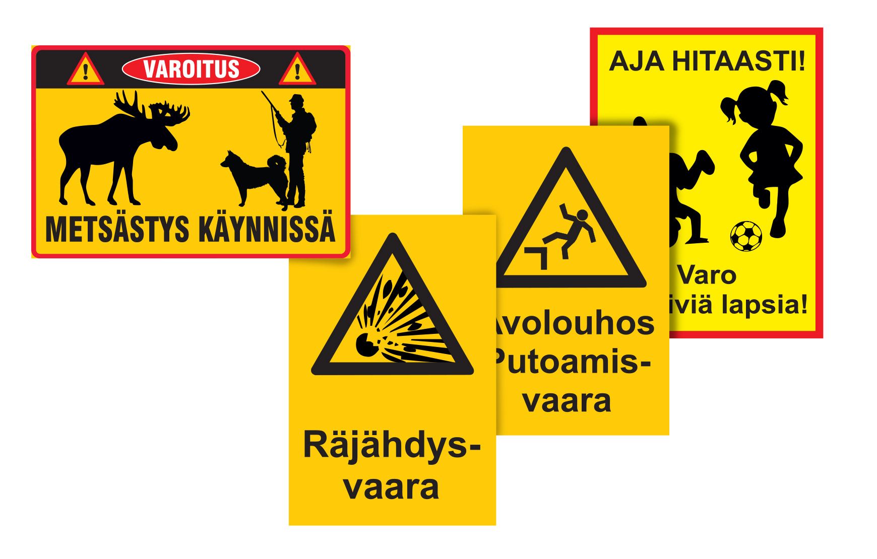 Varningsskyltar