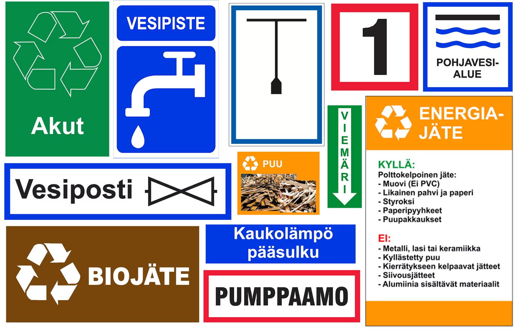 Underhållsskyltar
